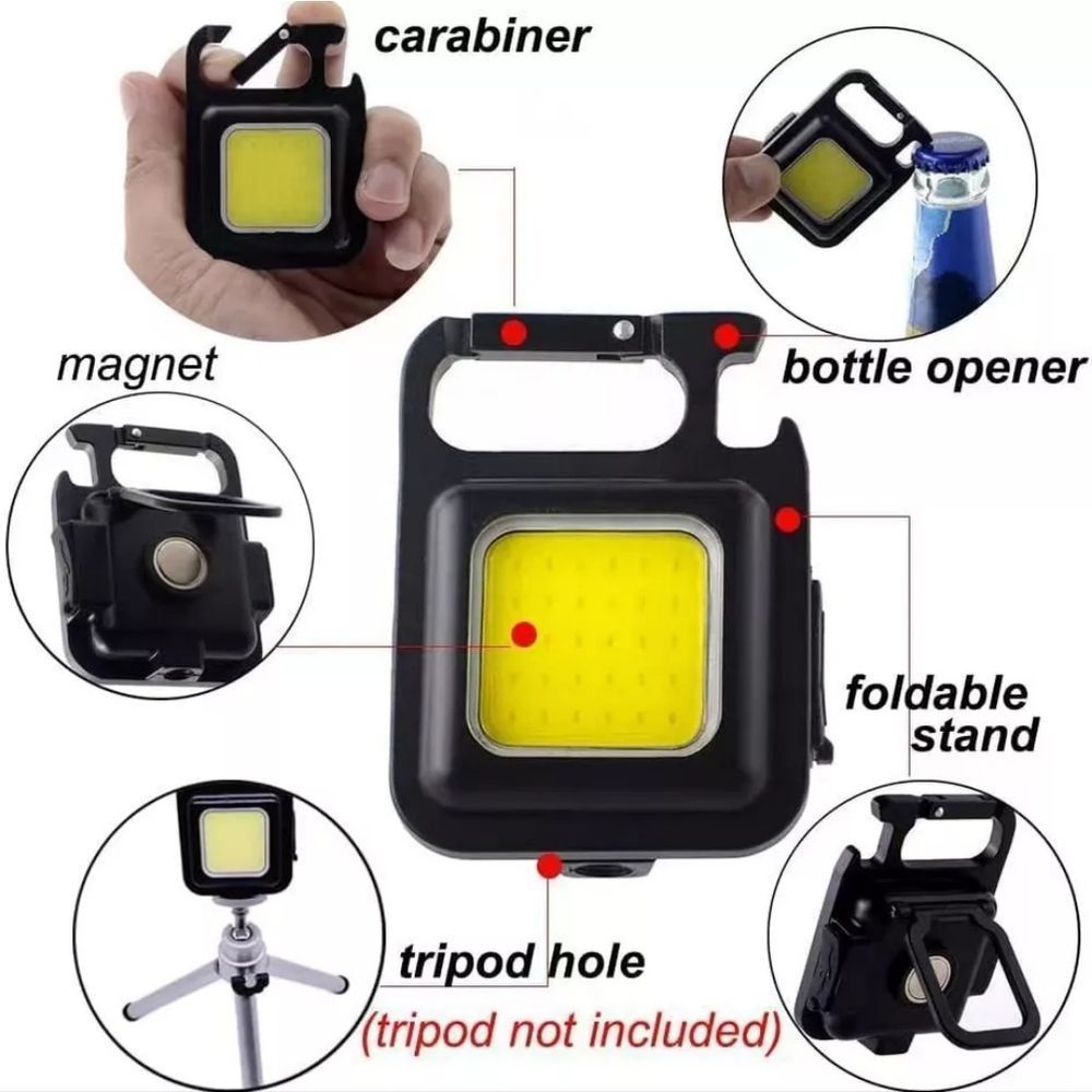 Mini Keychain Flashlights, 4Mode Rechargeable Flashlights 800 Lumens - Picture 3 of 4